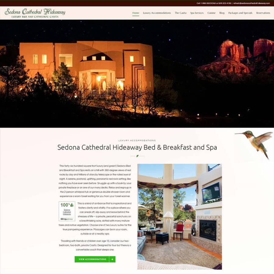 sedona cathedral website design arizona