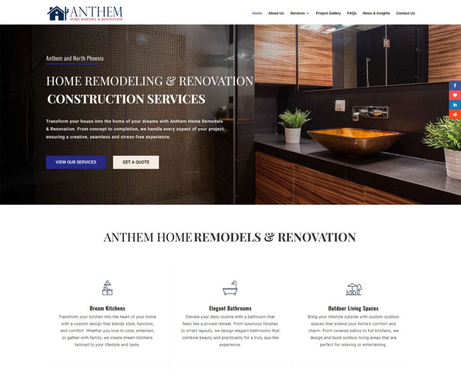 Anthem and North Phoenix Home Remodeling Experts